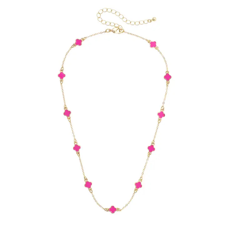 Margaret Dainty Clover Necklace