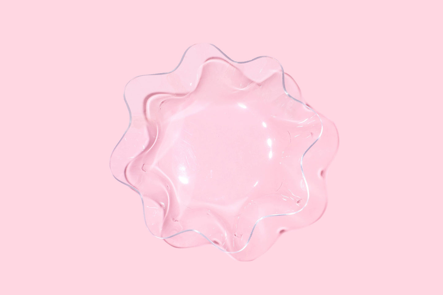 Wavy Nesting Bowl - Medium - Clear