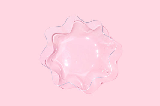 Wavy Nesting Bowl - Medium - Clear