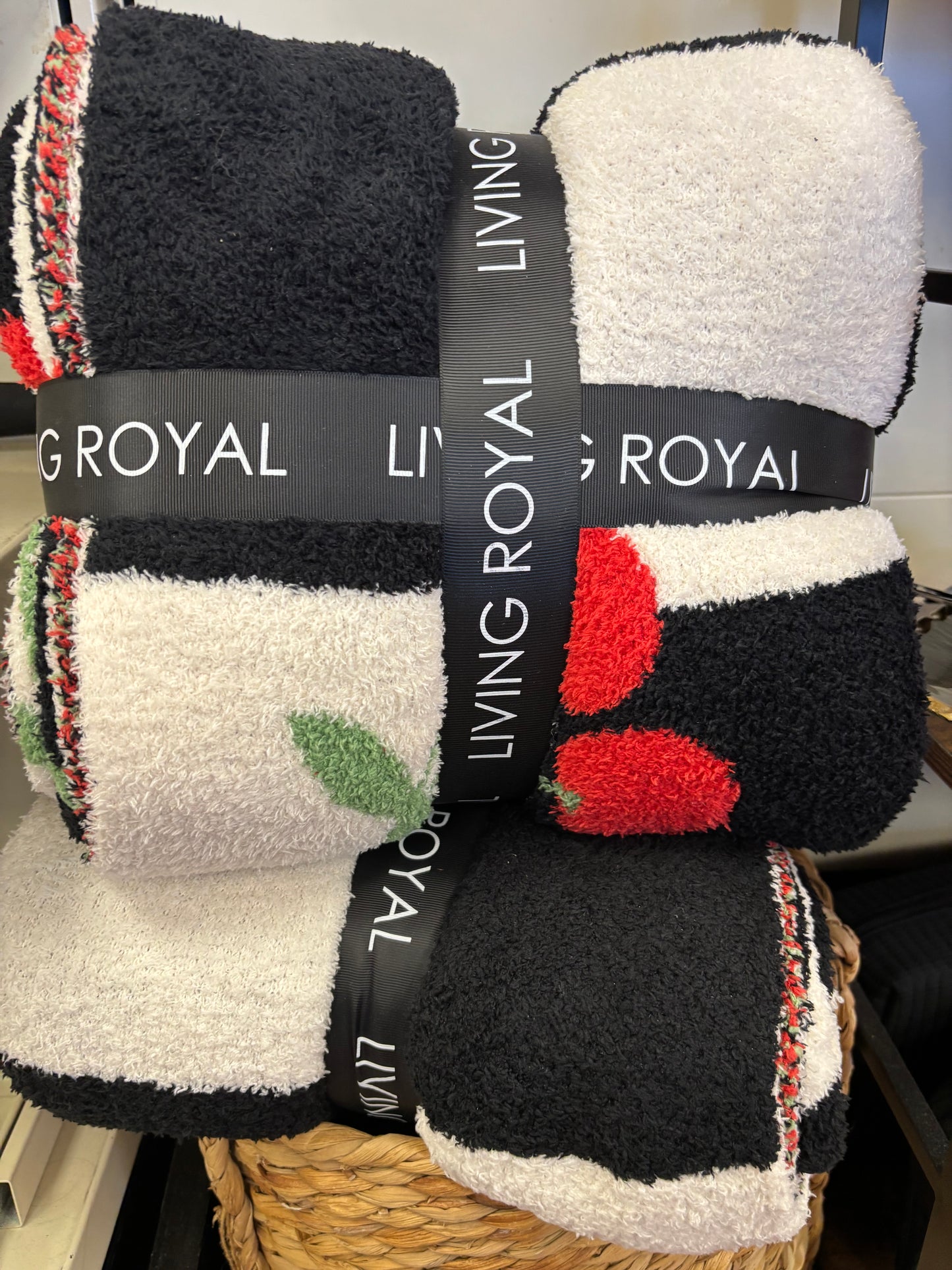 Checkers + Cherries Blanket