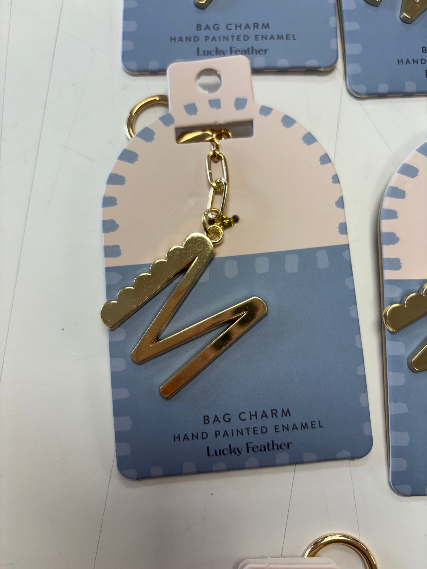 Bag Charm Letter Keychain
