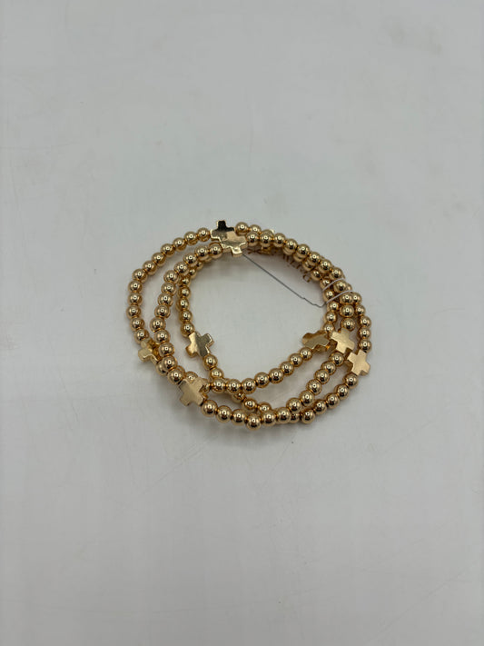 Gold Cross Beaded Bracelets