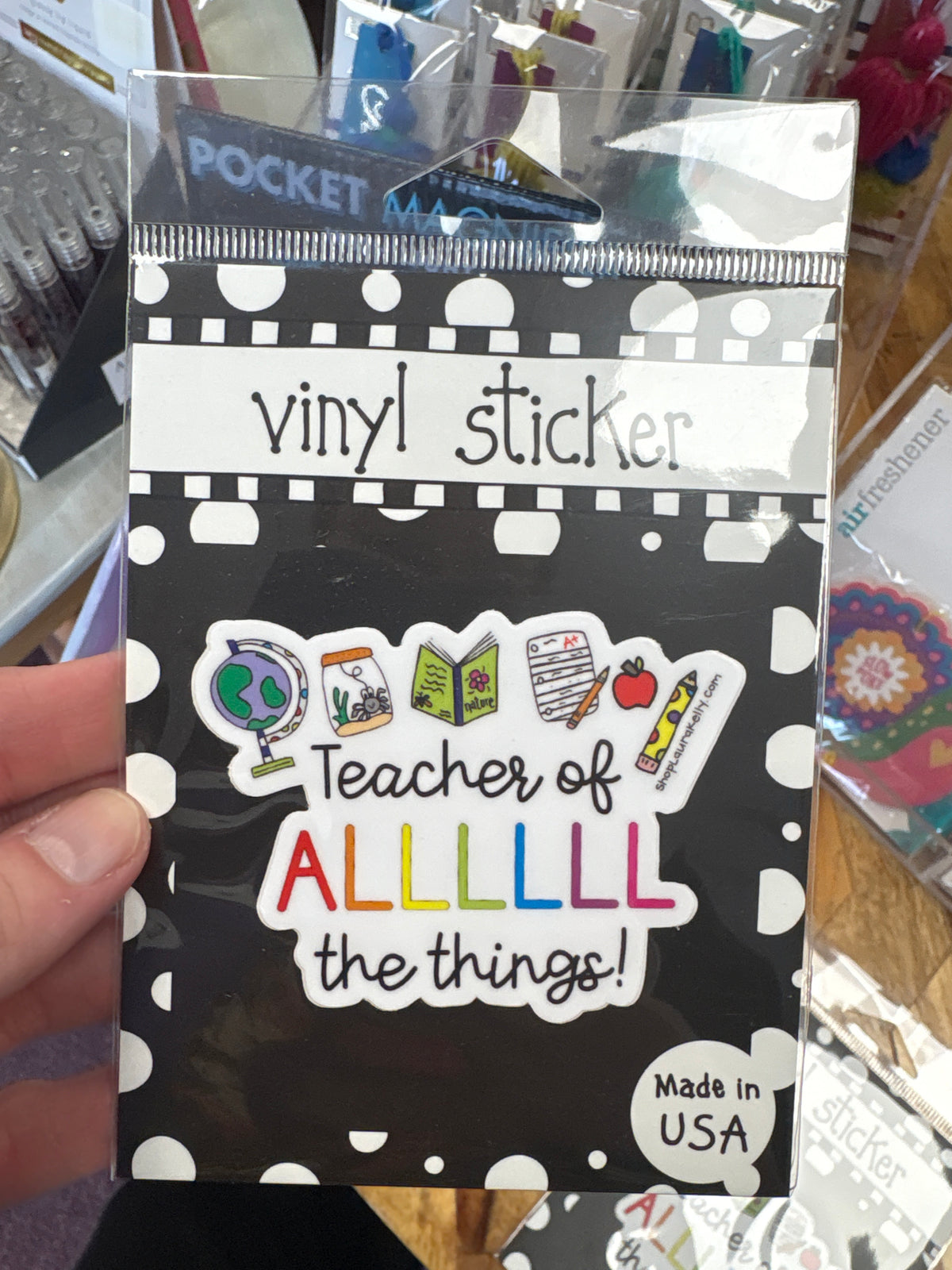 Teacher of All Things Vinyl Sticker