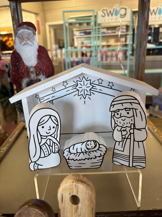Color Me Nativity Set