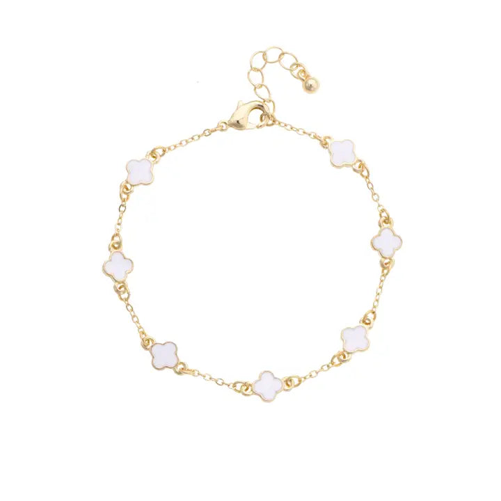 Margaret Dainty Clover Bracelet