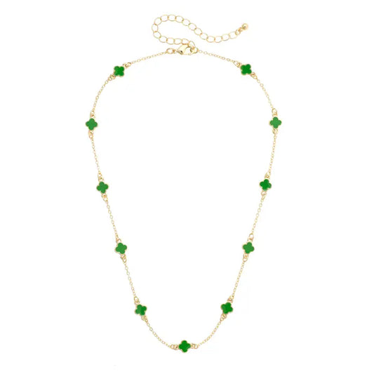 Margaret Dainty Clover Necklace