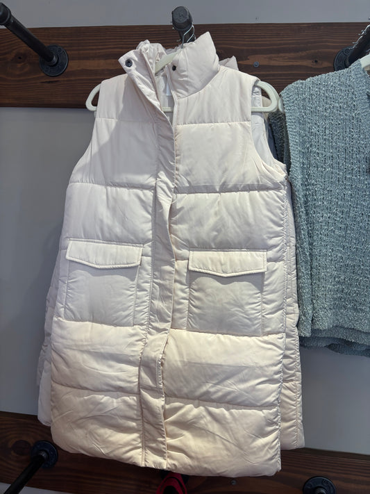 Cream Long Vest