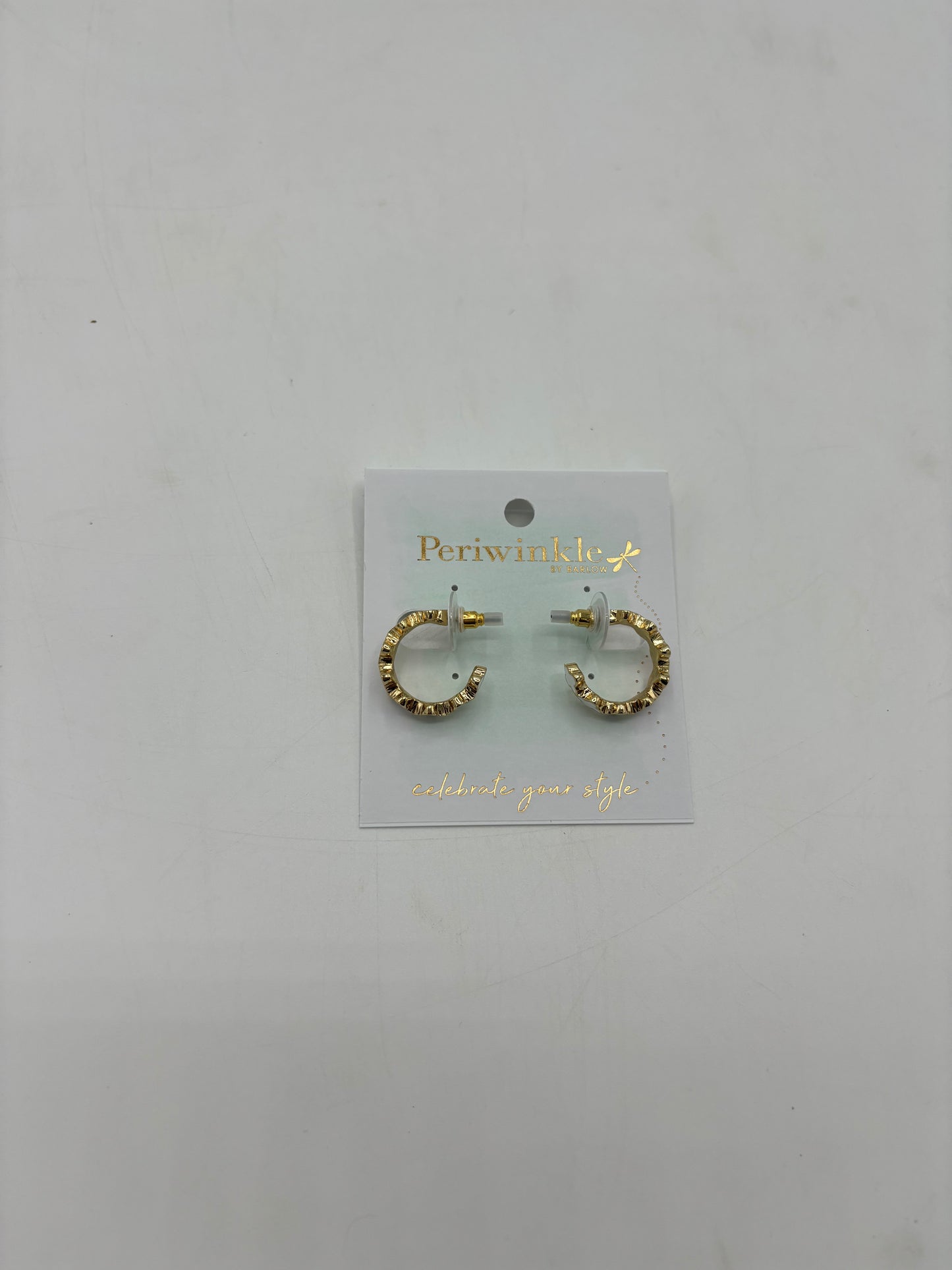 Gold and White Clover Hoops
