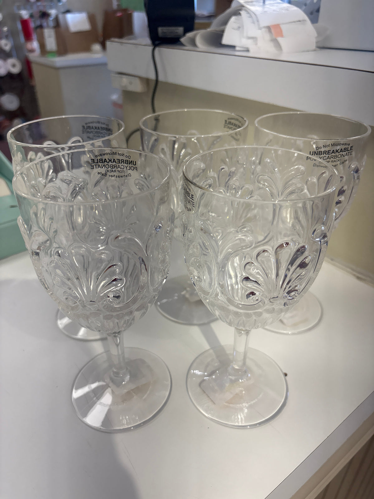 Set of 5 Wine Glasses