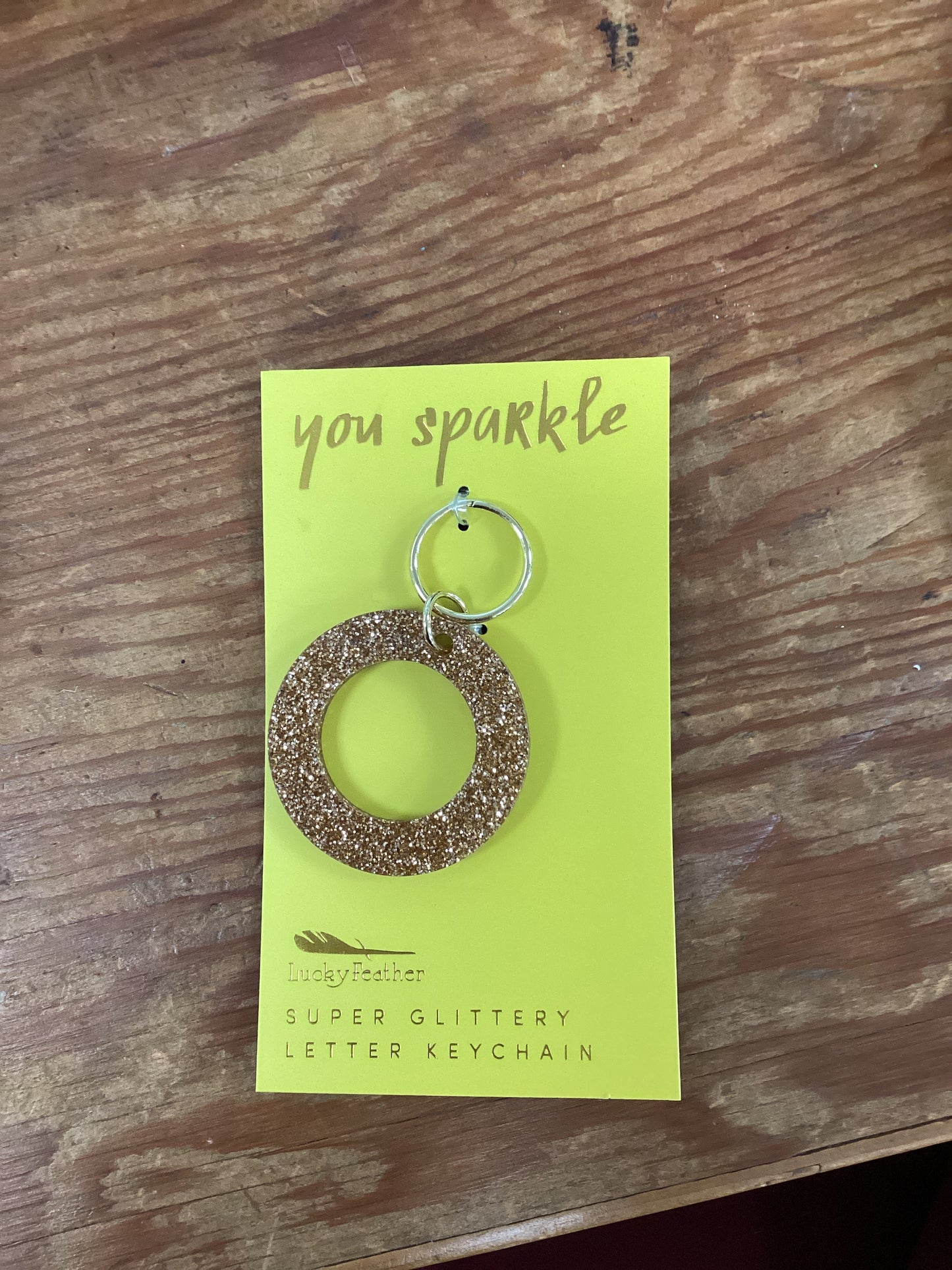 Letter keychain-O