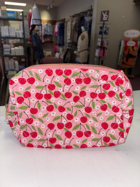 cherries cosmetic bag