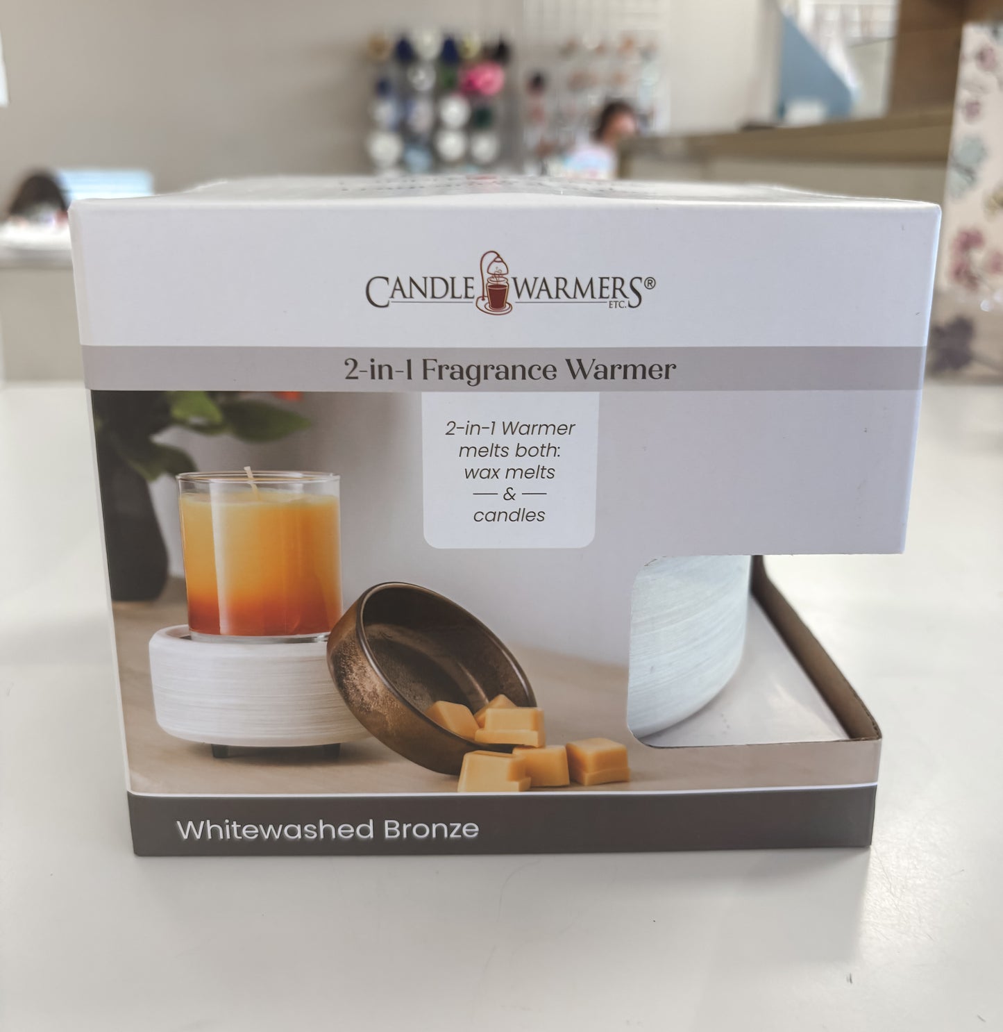 2-in-1 Classic Warmer Whitewashed Bronze