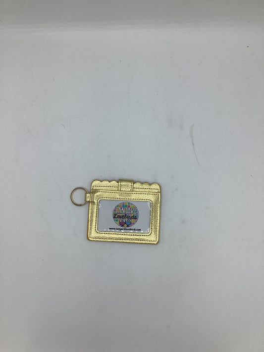 wallets with keyring / gold