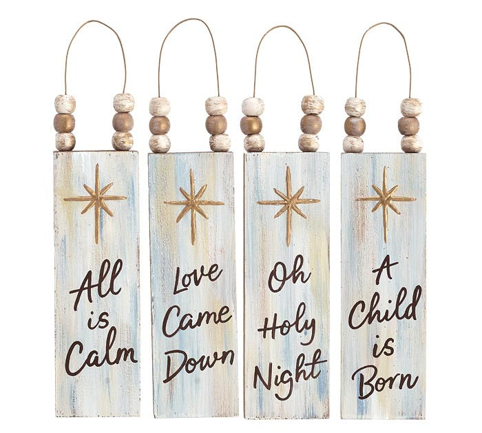 Wooden Plaque Ornament