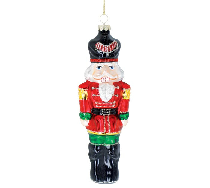 Red and Black Nutcracker Ornament
