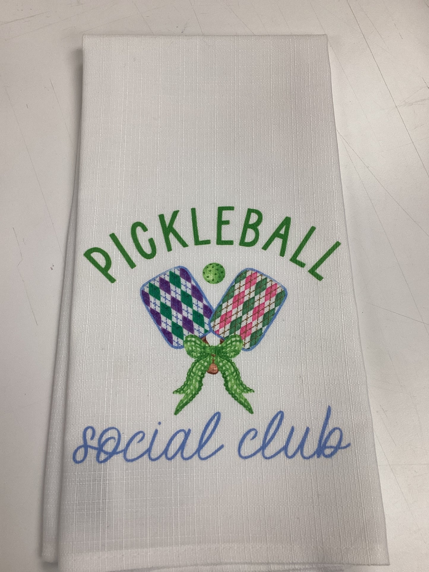 Pickle ball towel white