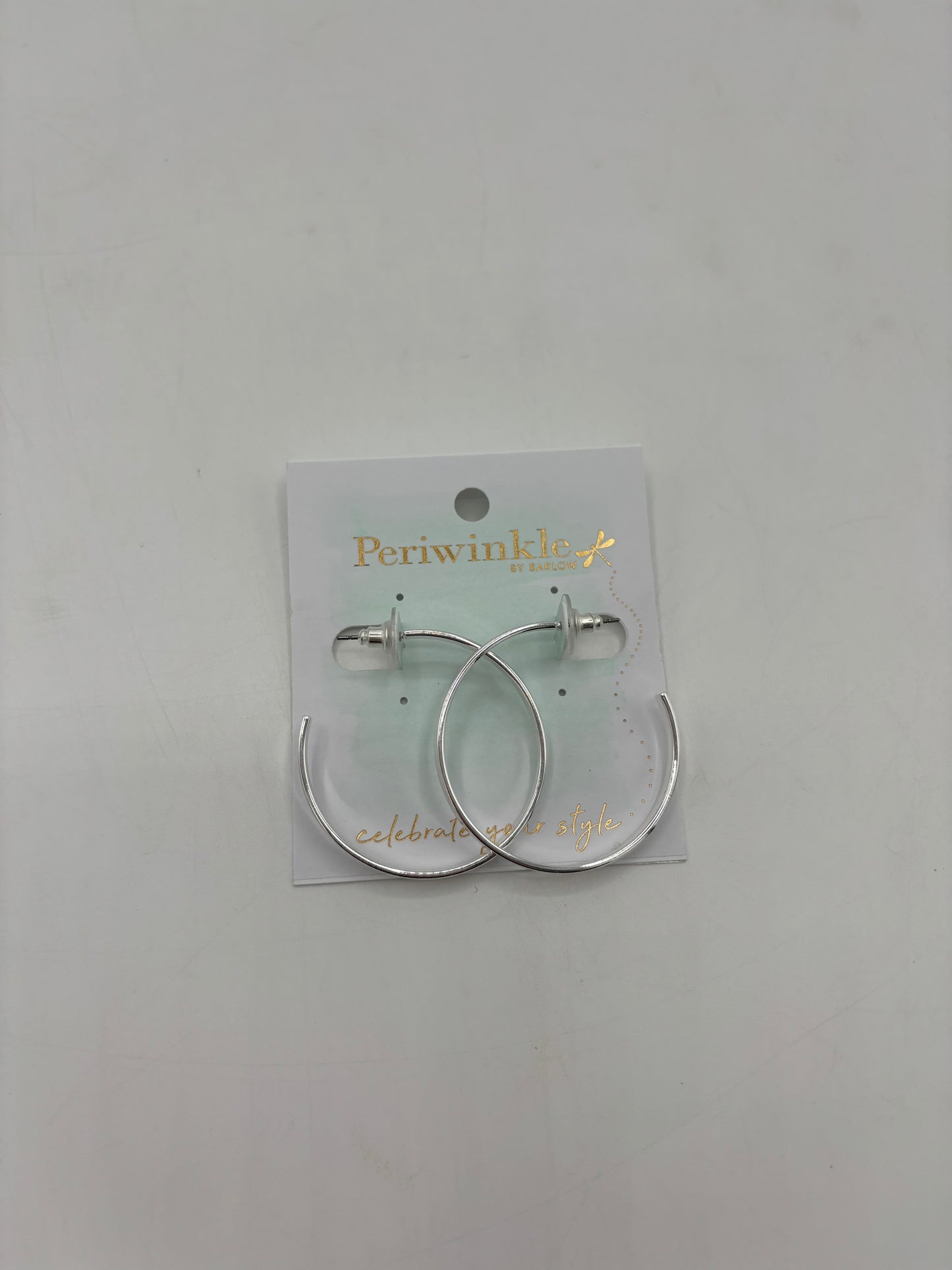 Polished Silver Hoops