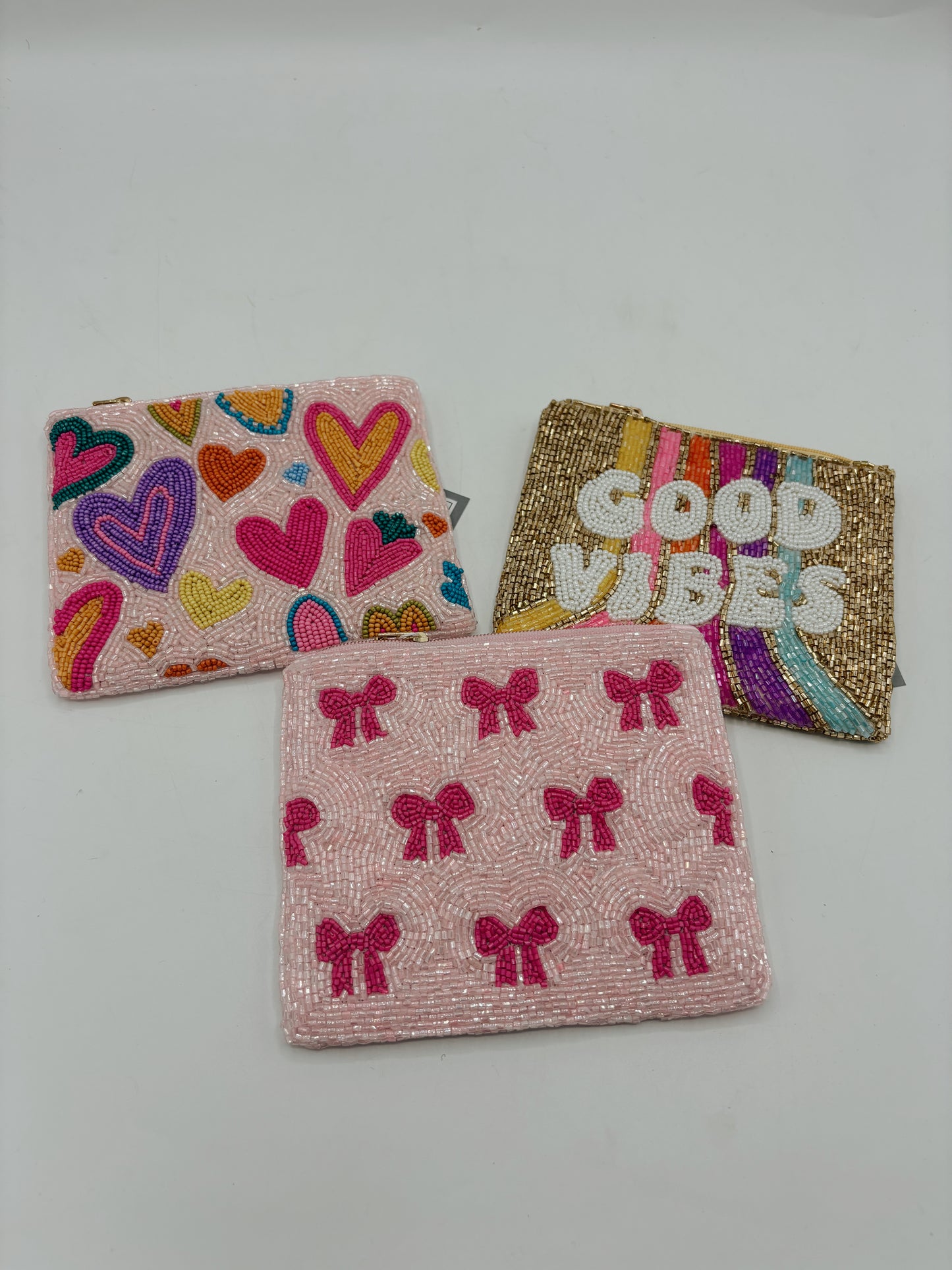 Hand beaded Coin Pouch
