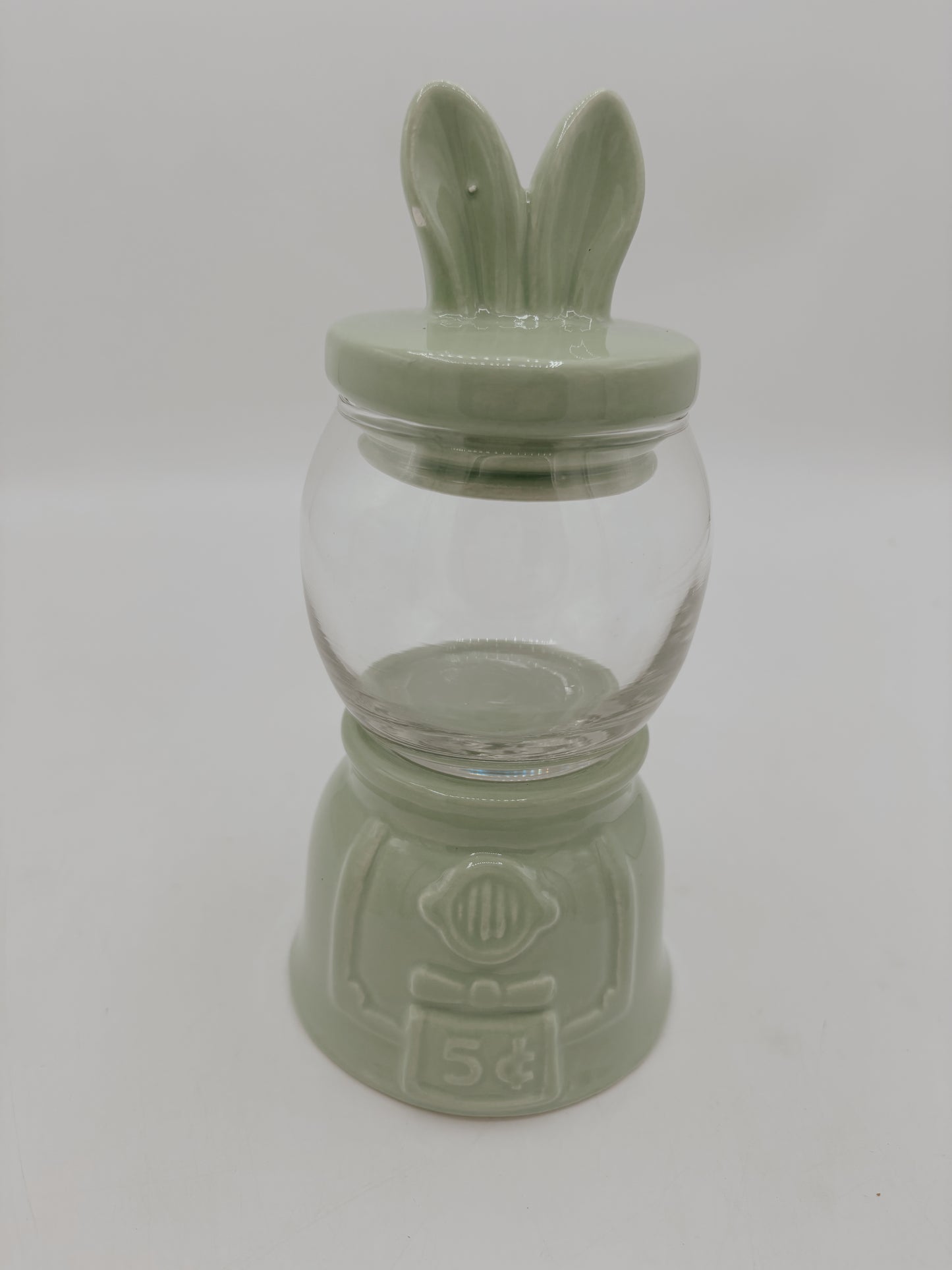 5 Cent Glass Easter Jar