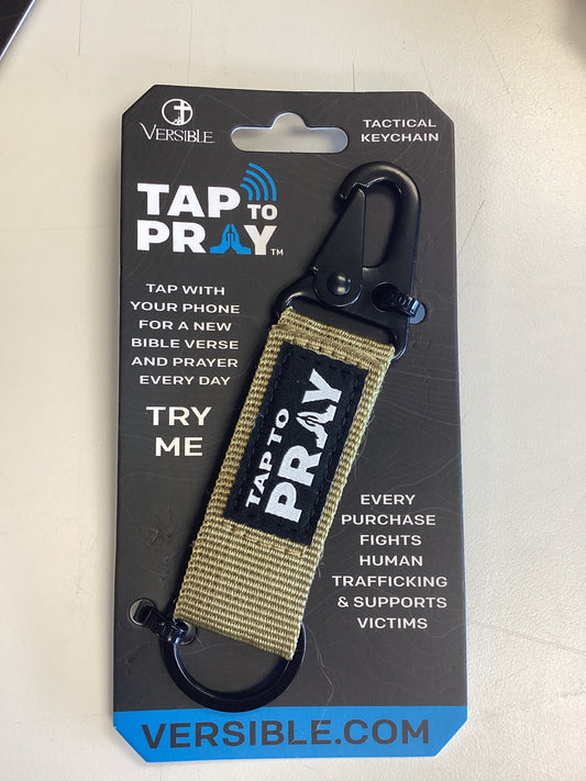 Tan pray tactical Keychain