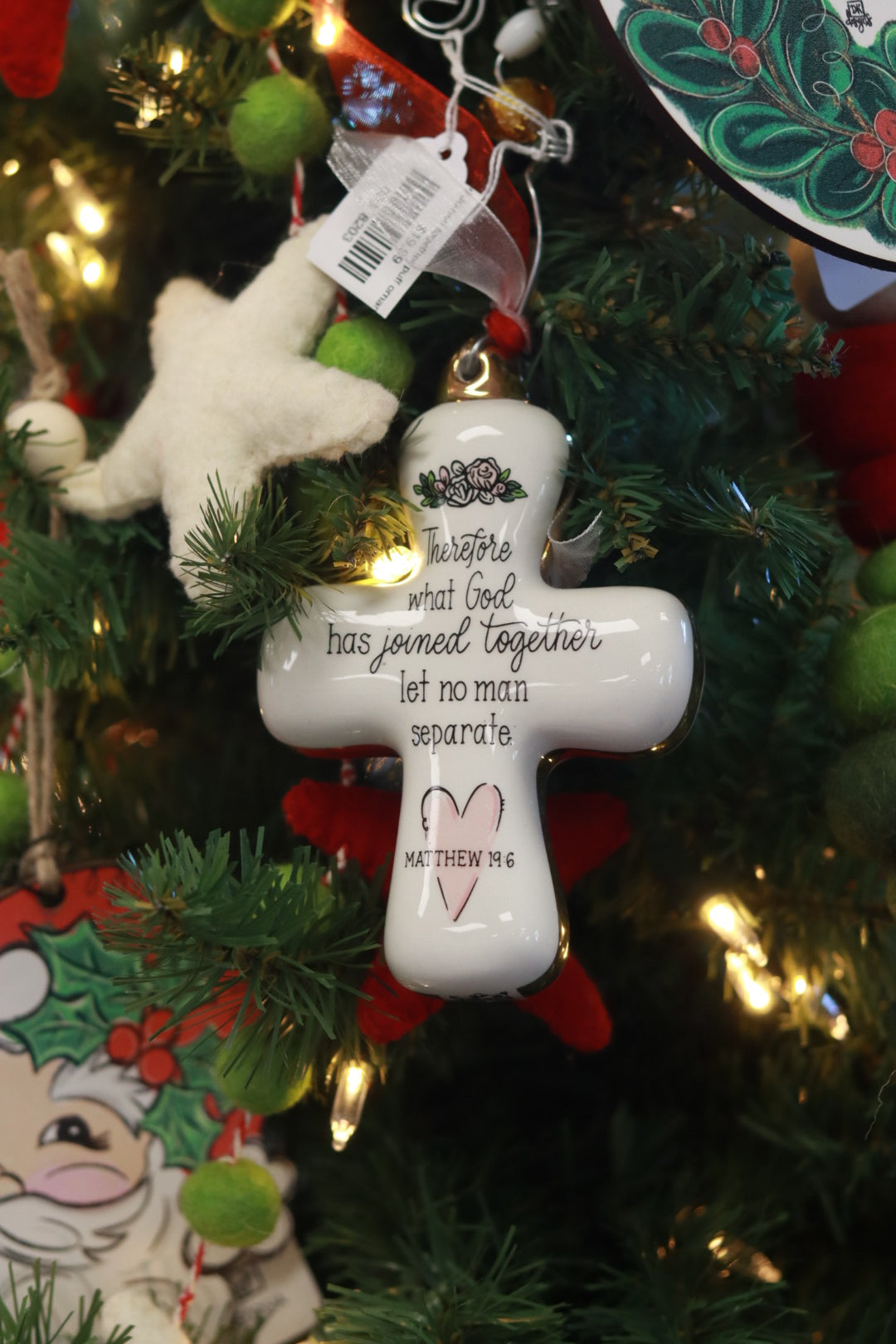 God Joined together puff ornament