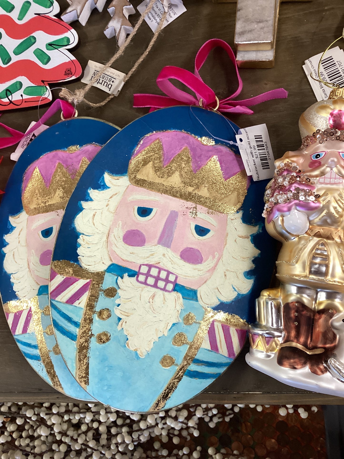 Nutcracker with gold accents