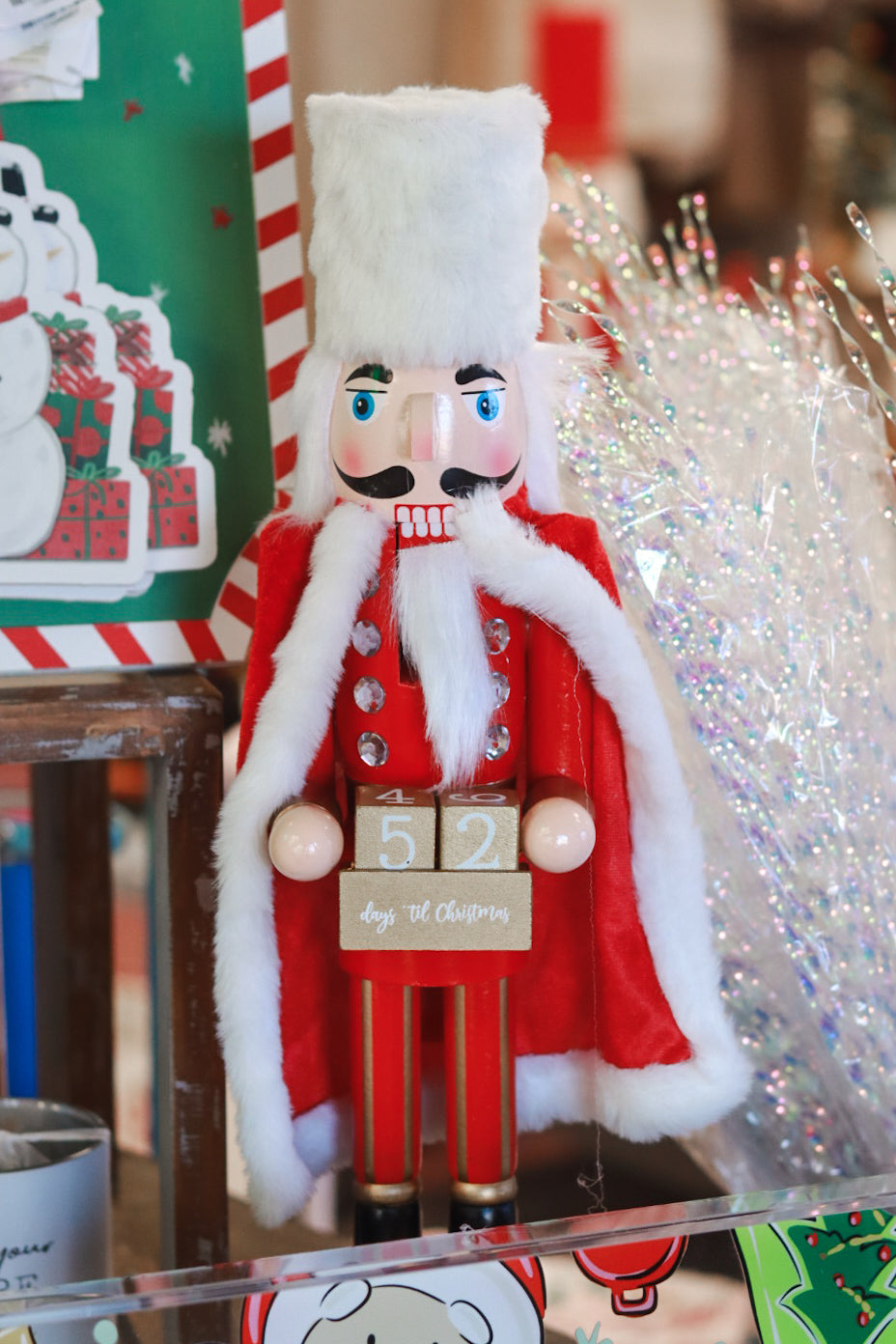 Countdown Nutcracker- Red