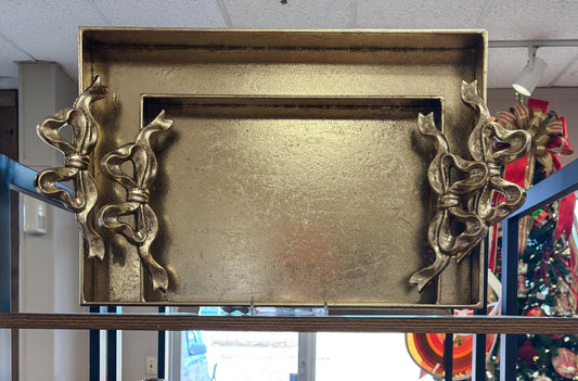 Large bow metal trays