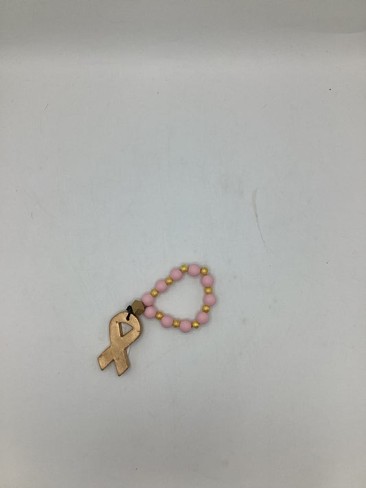 awareness prayer beads / light pink
