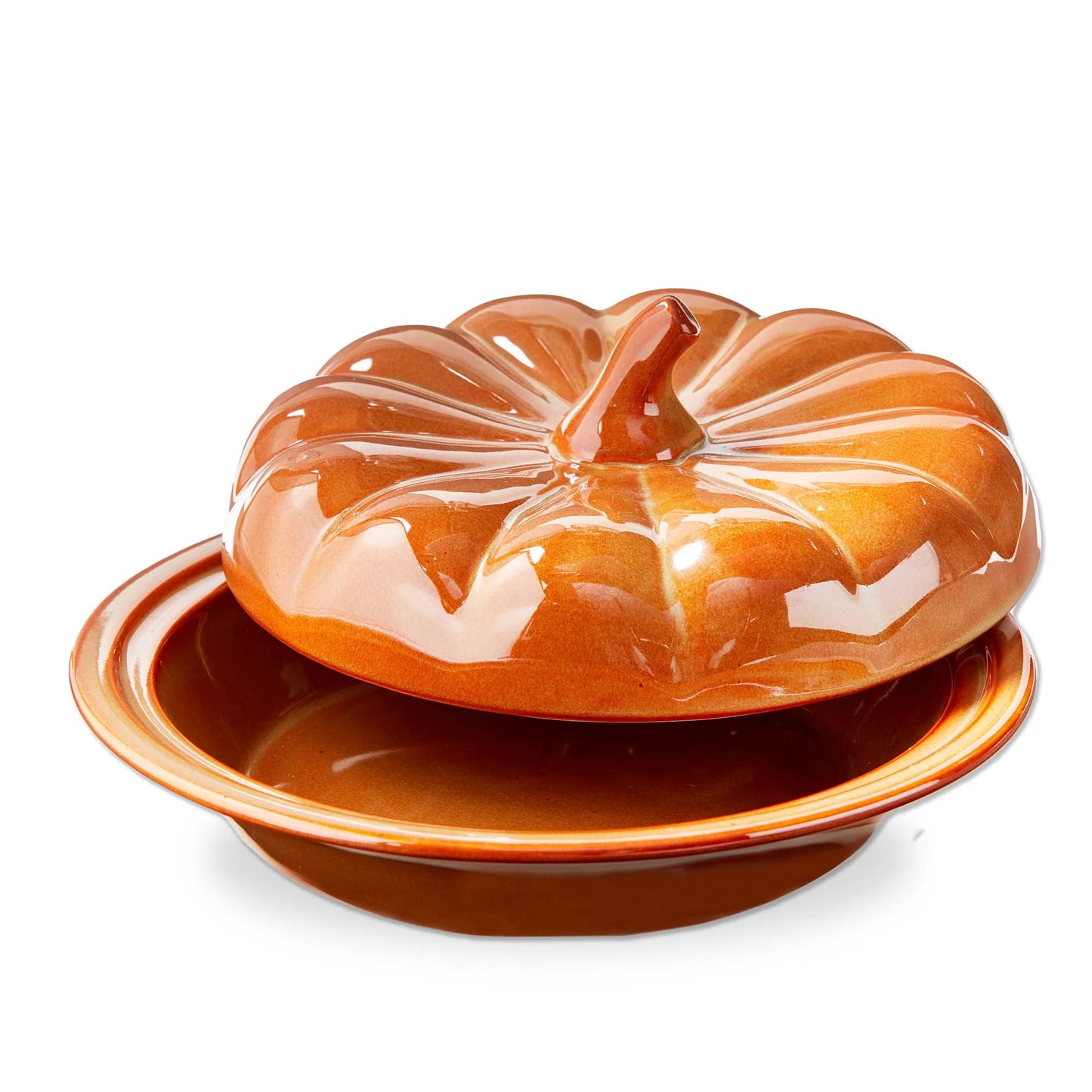 Pumkin Pie Dish With lid