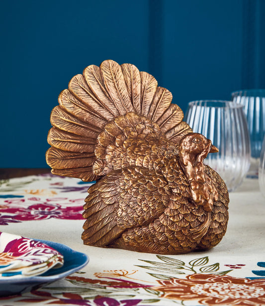Hand Painted Turkey Decor