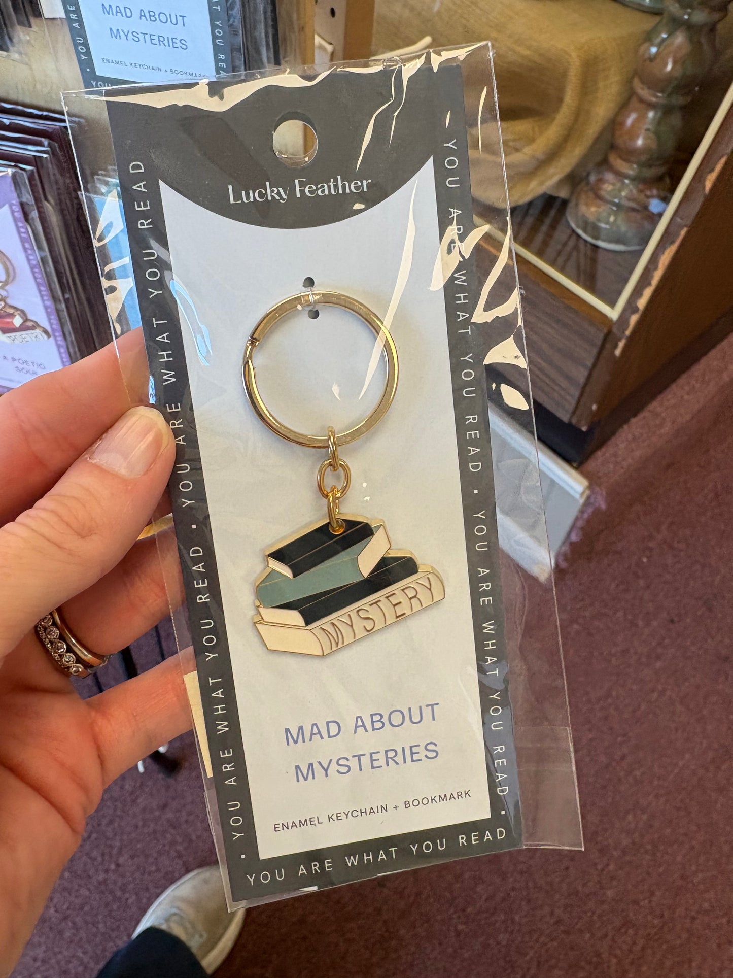 You Are What You Read Keychain