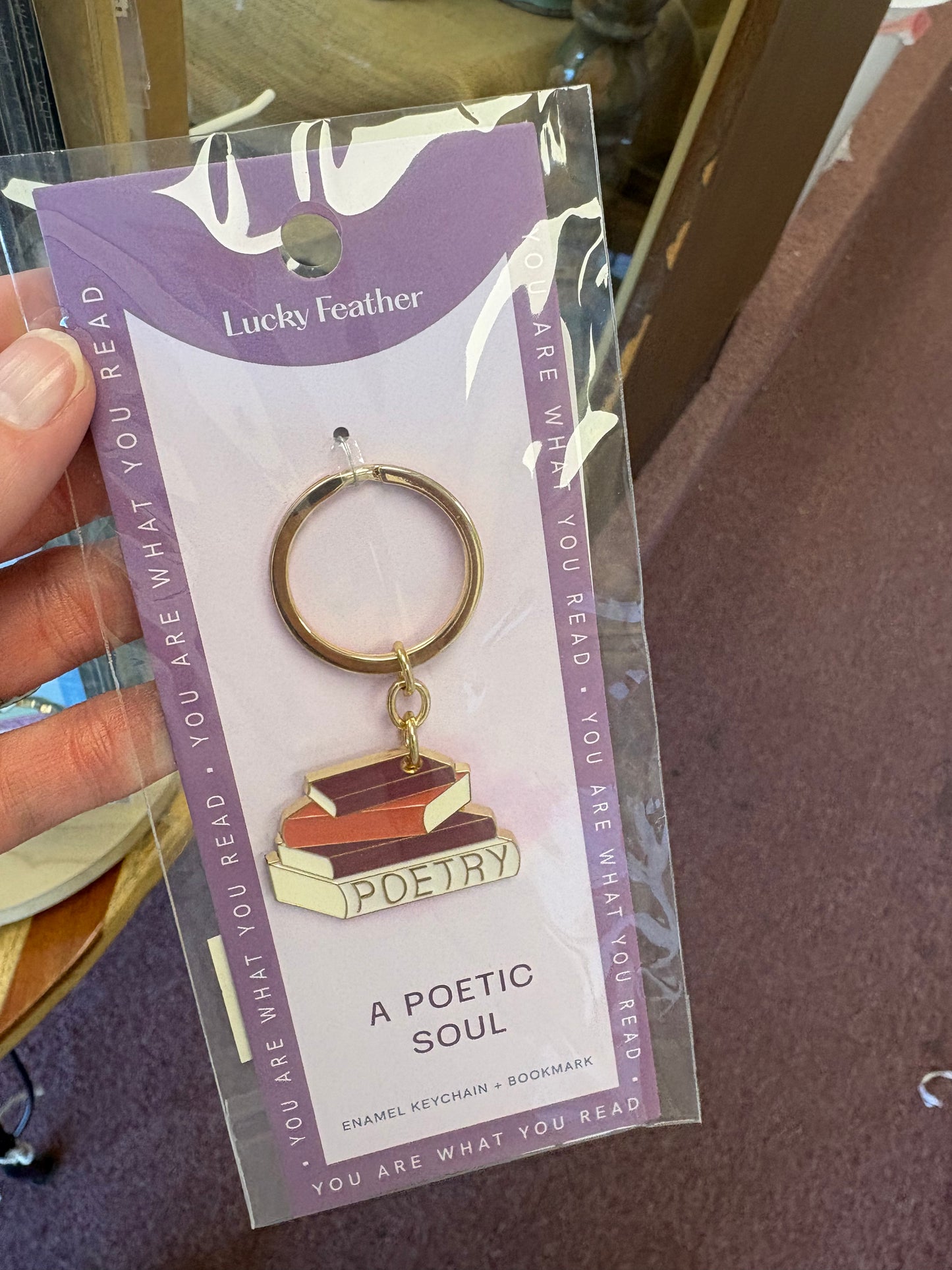 You Are What You Read Keychain