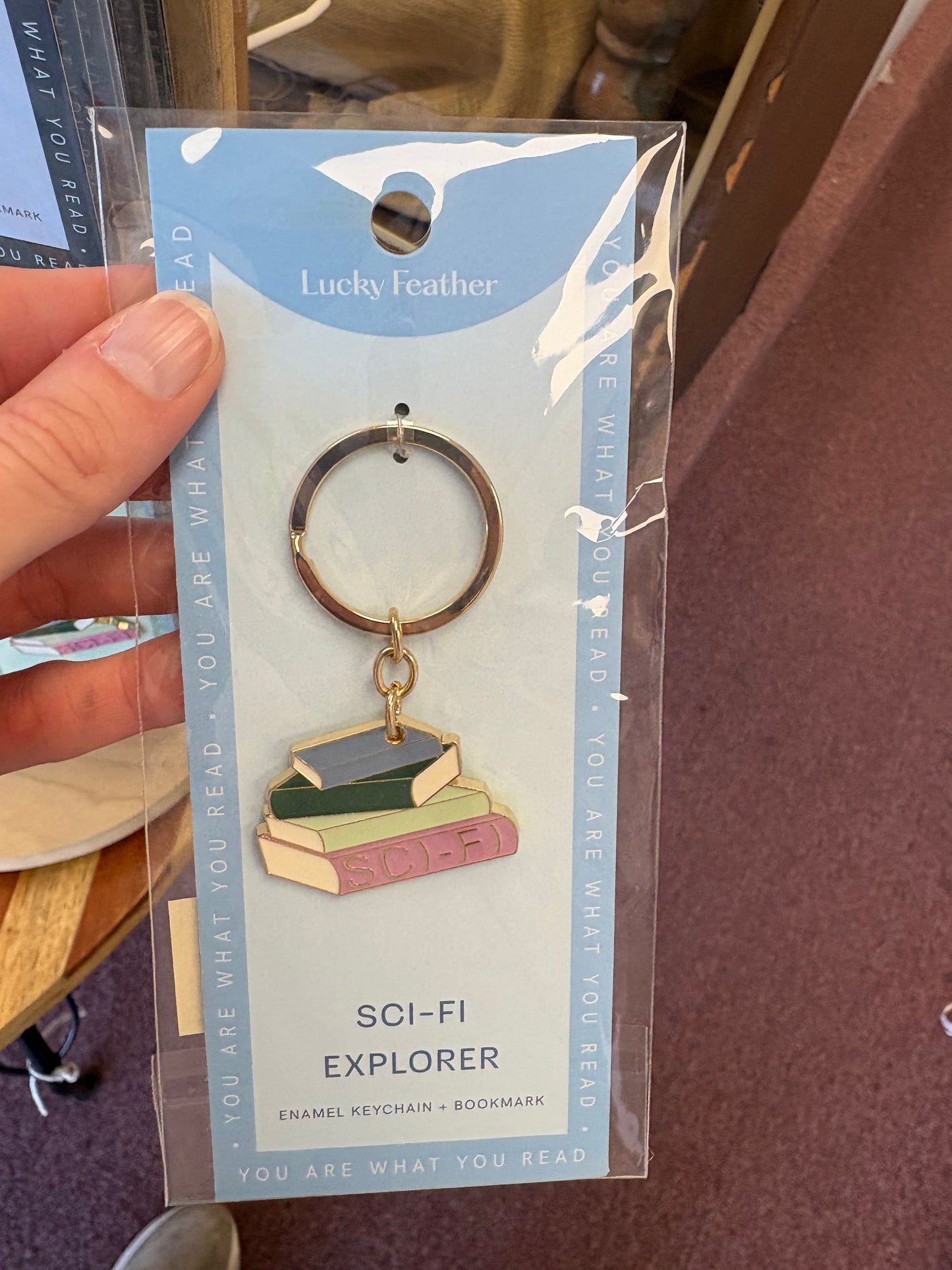You Are What You Read Keychain