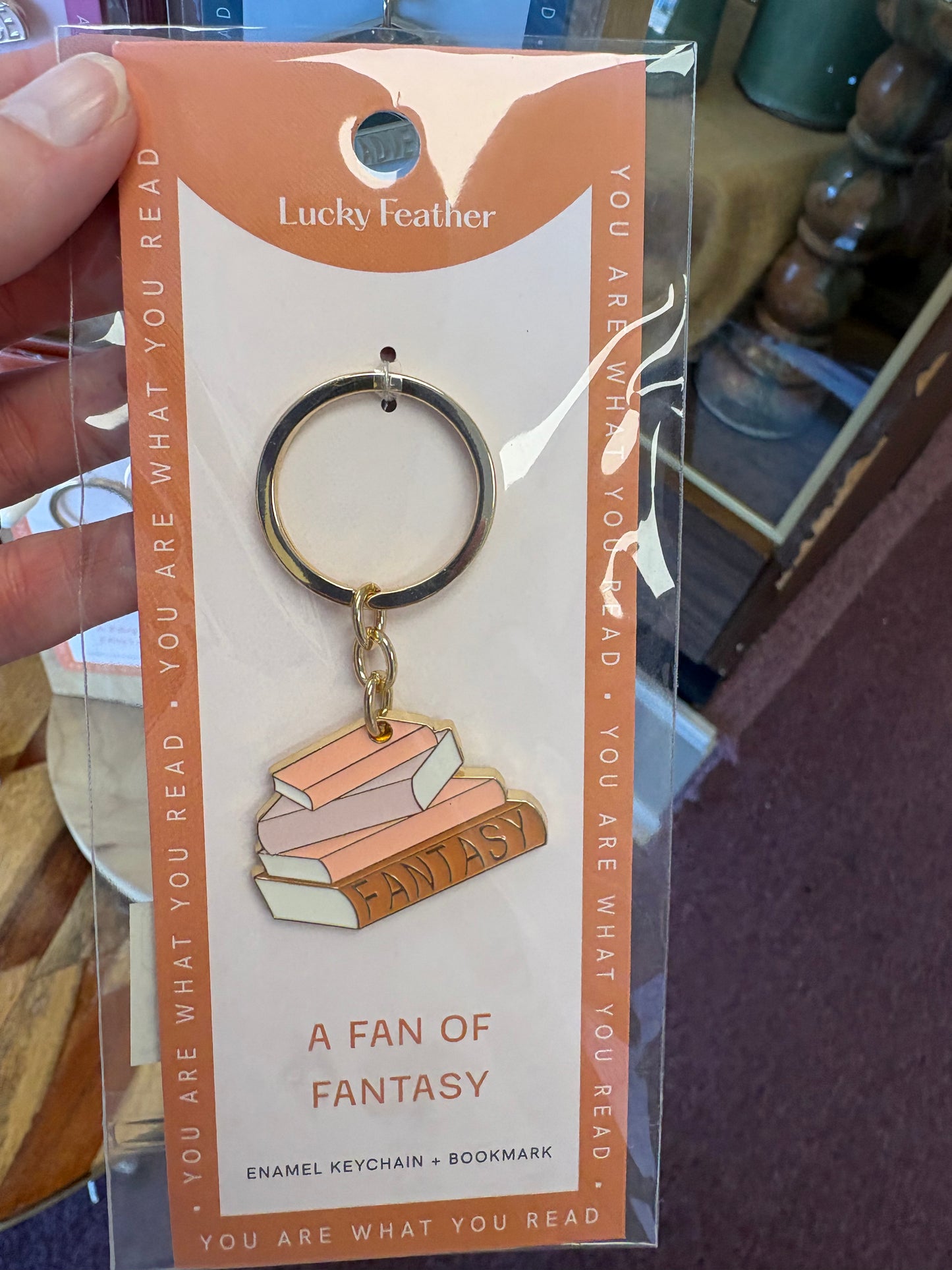 You Are What You Read Keychain