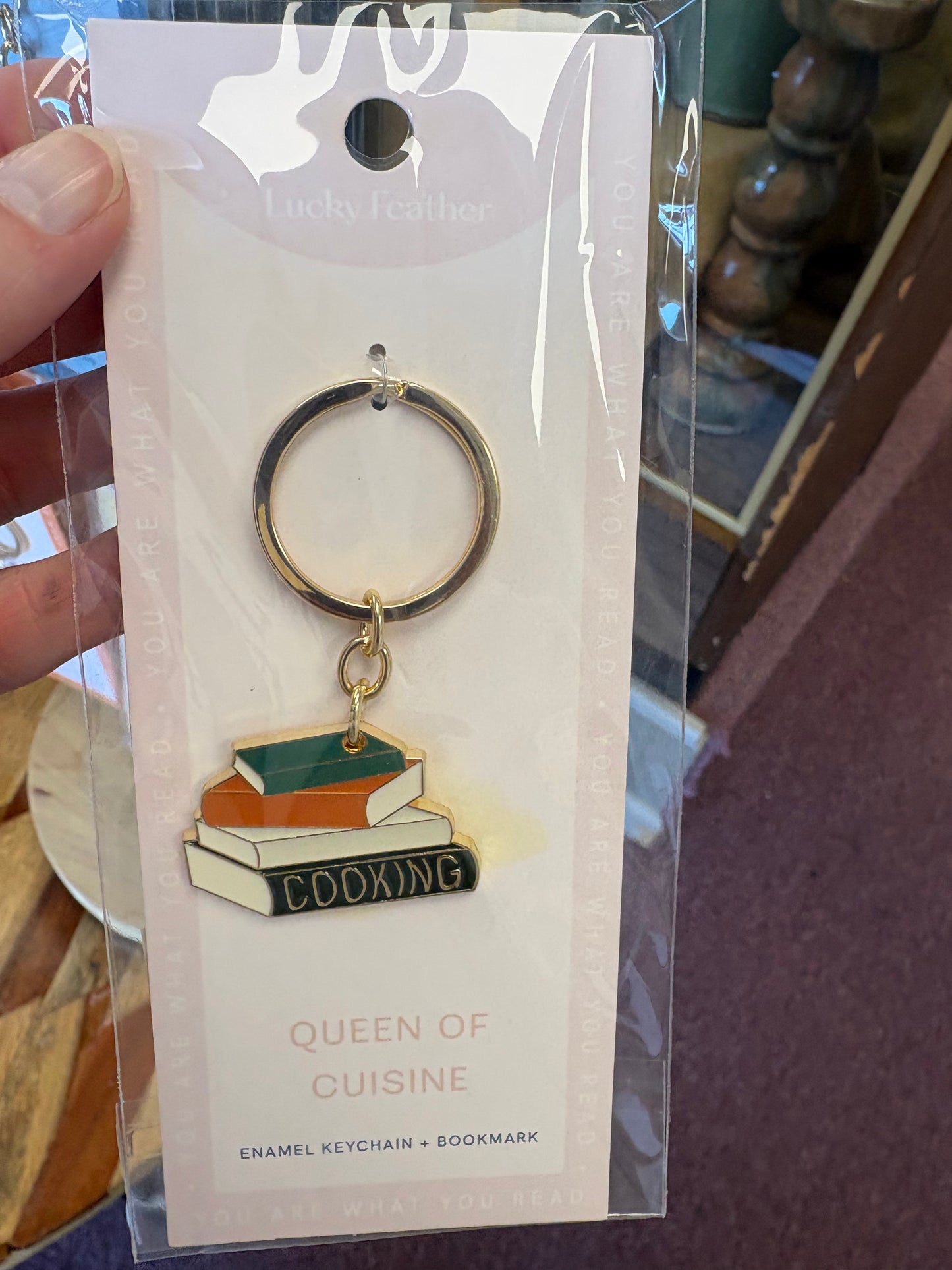 You Are What You Read Keychain