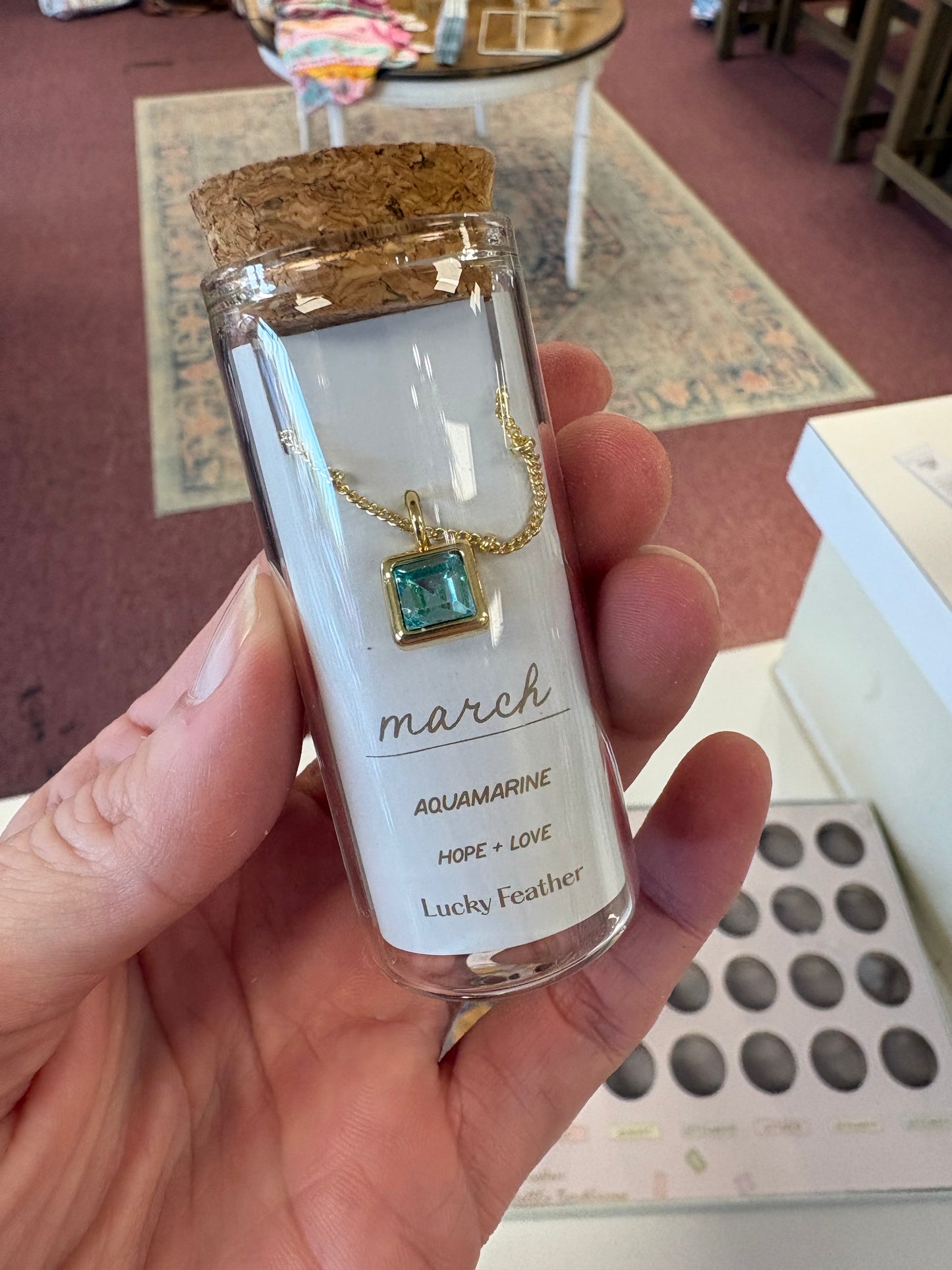 Birthstone Bottle Necklace
