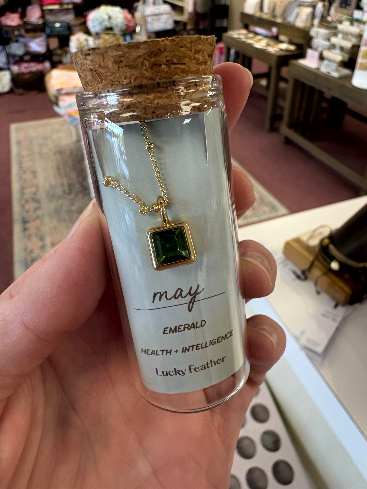 Birthstone Bottle Necklace