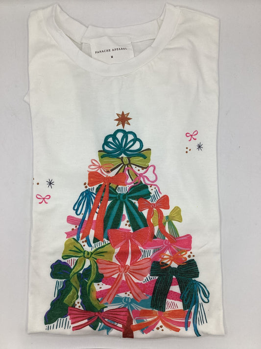 Christmas bow tree T-shirt