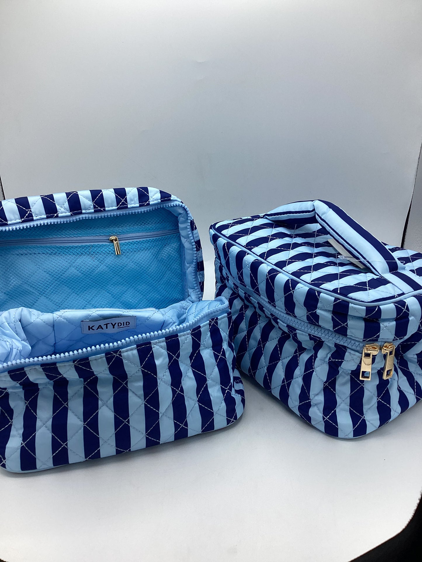 Striped Make Up Bag