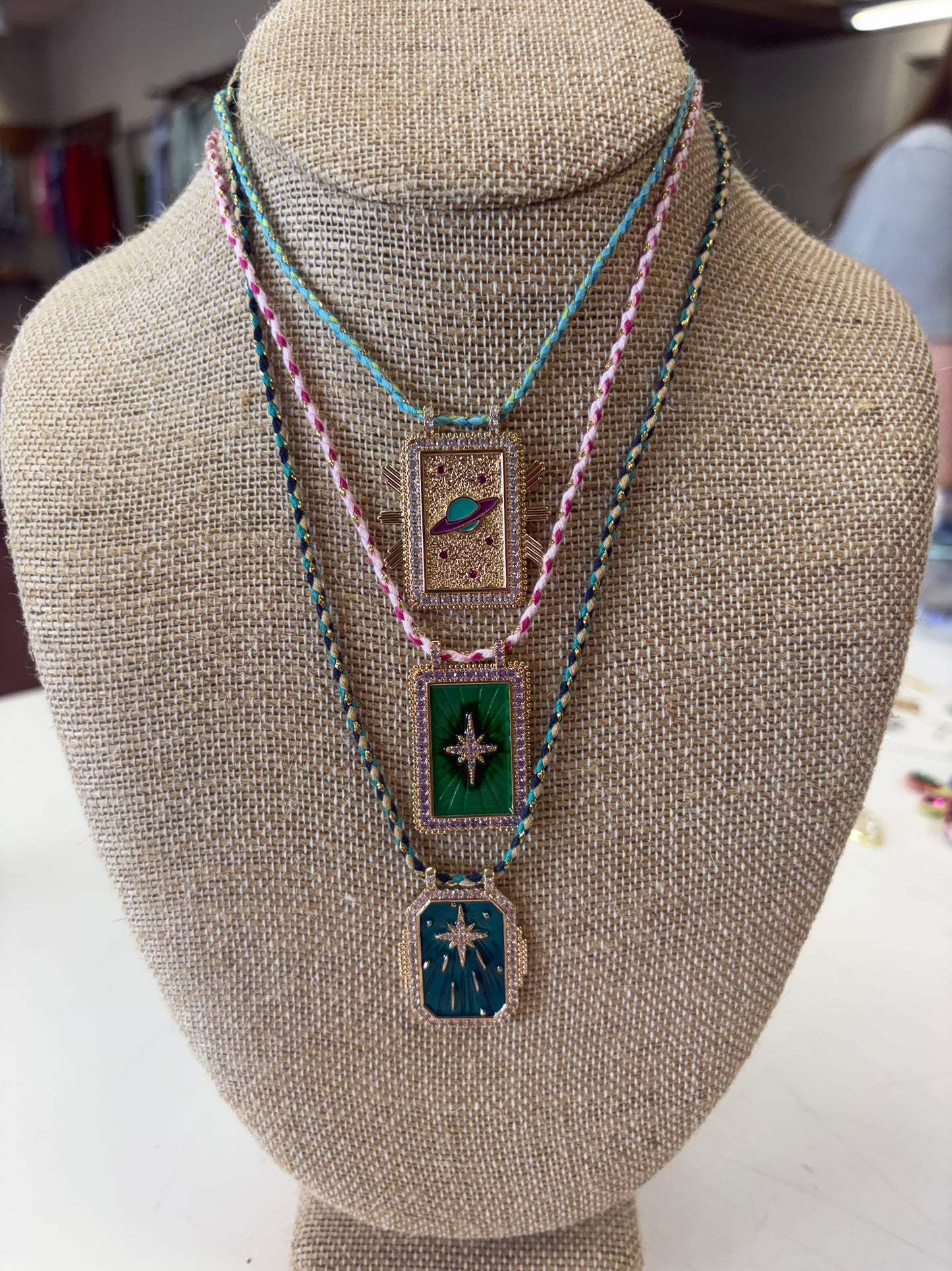 Paracard Enamel Necklace