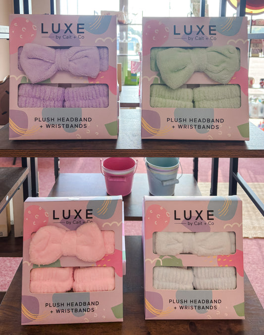 Luxe Headband and Wristband-Green