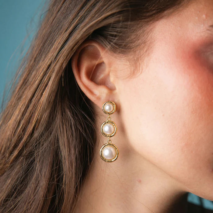 Pearl Gold Descending Circles