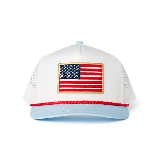 Baby Blue American Flag Hat