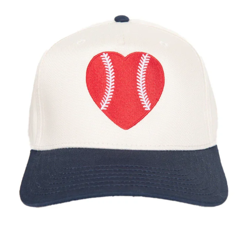 Baseball Heart Trucker Hat