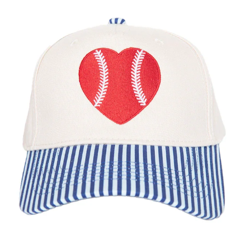 Baseball Heart Trucker Hat