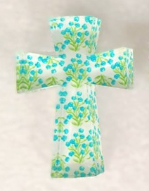 Acrylic Floral Cross
