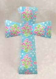 Acrylic Floral Cross