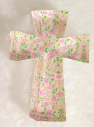 Acrylic Floral Cross