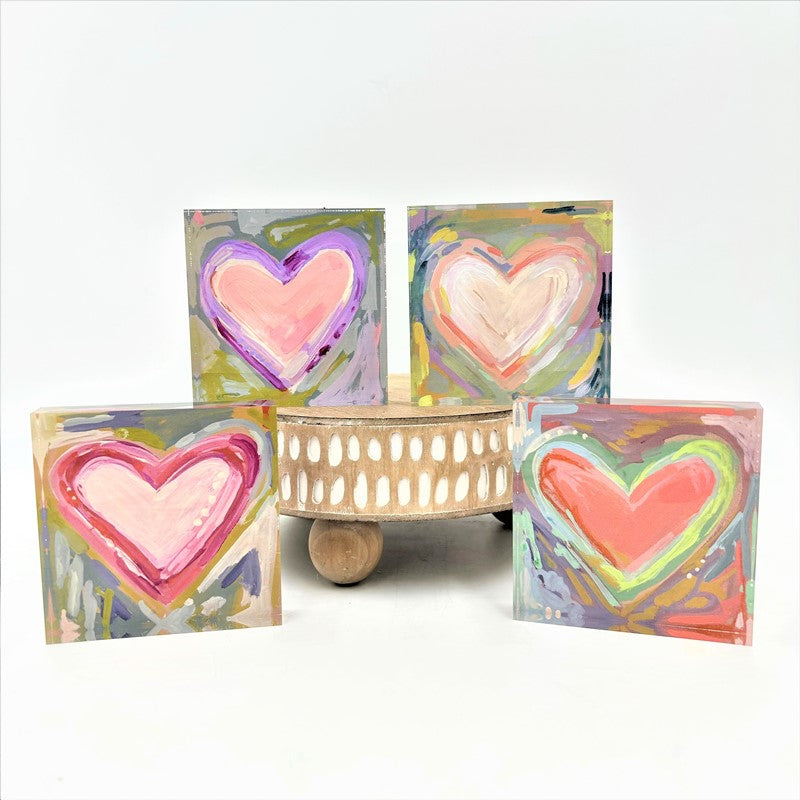 Acrylic Heart Block